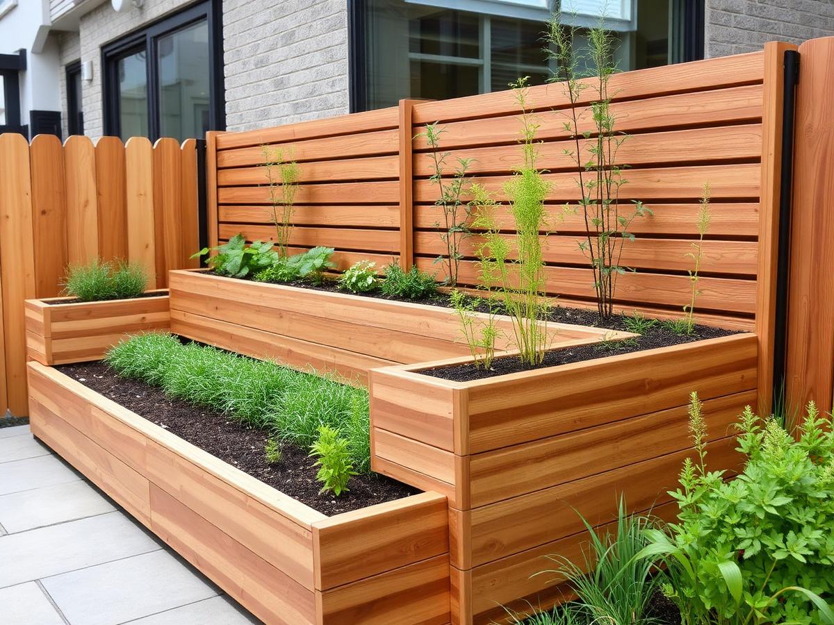 Planters and Seating Areas